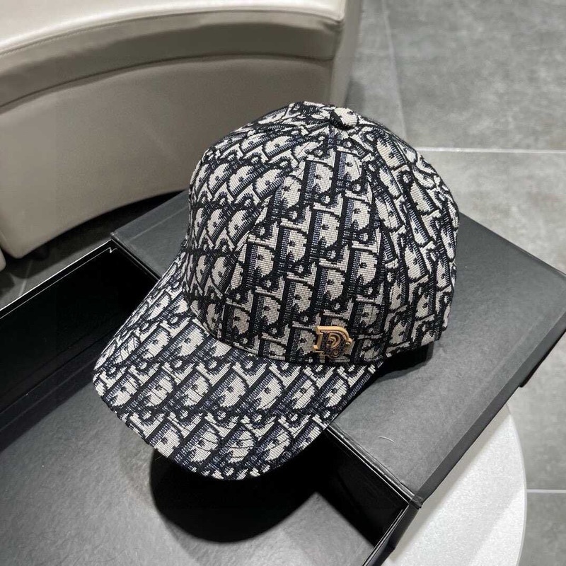 D*or logo oblique print cap