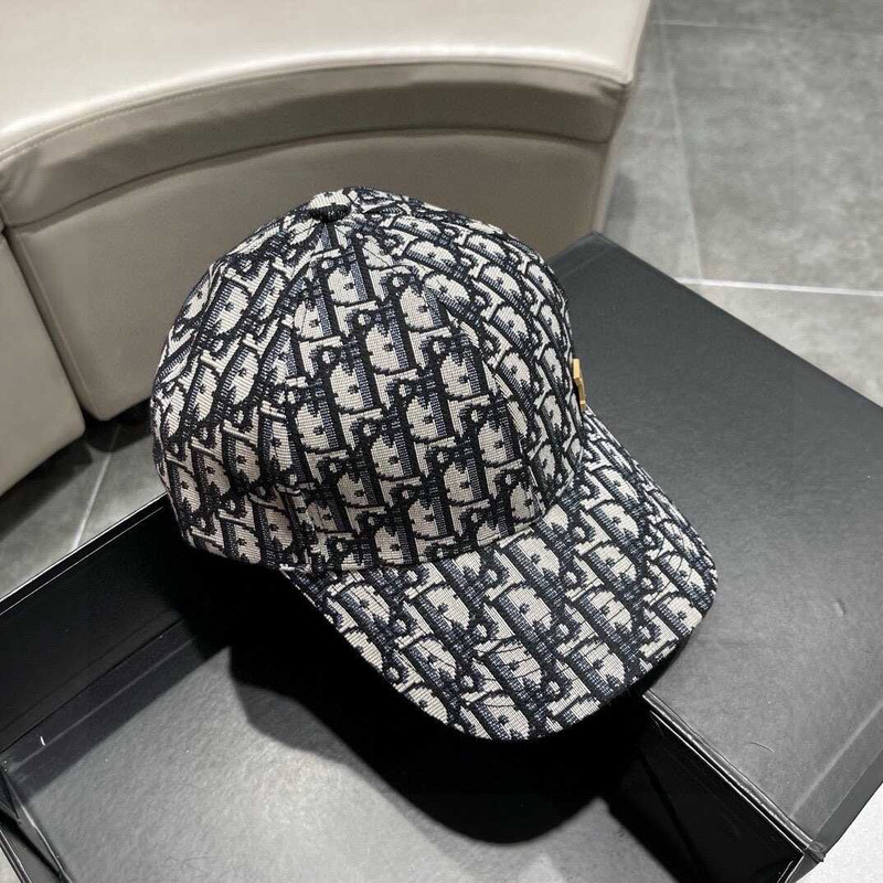 D*or logo oblique print cap