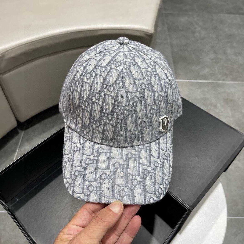 D*or logo oblique print cap