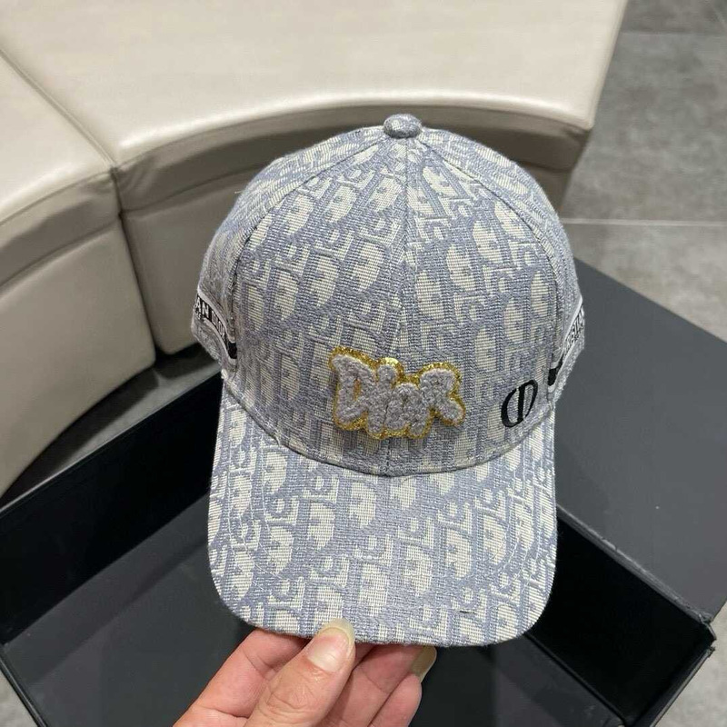 D*or logo oblique print cap