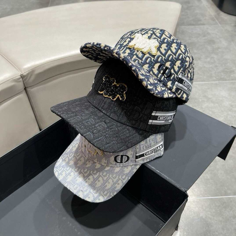 D*or logo oblique print cap