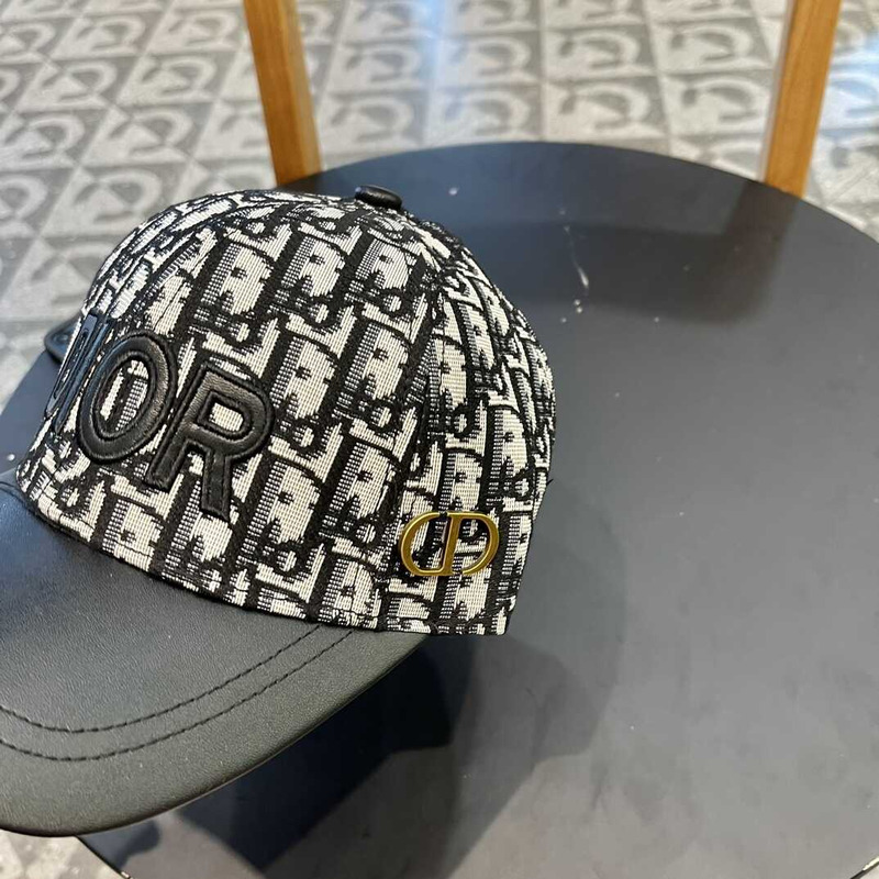 D*or logo oblique print cap