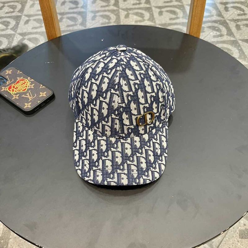 D*or logo oblique print cap