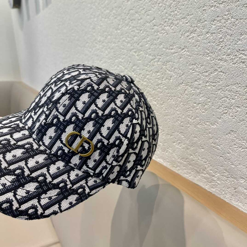 D*or logo oblique print cap