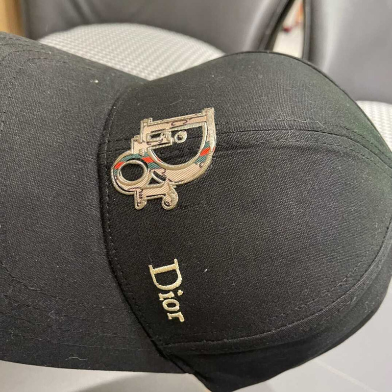 D*or logo oblique print cap