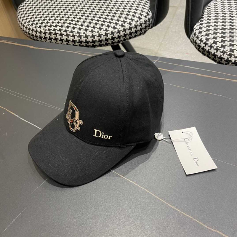 D*or logo oblique print cap