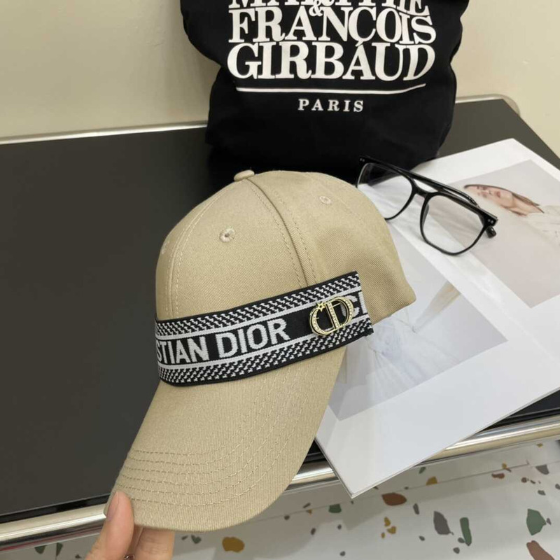 D*or logo baseball cap  apricot