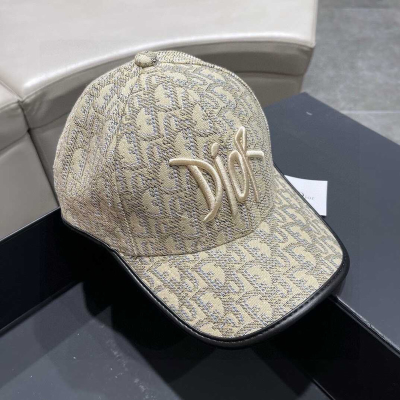 D*or logo oblique print cap