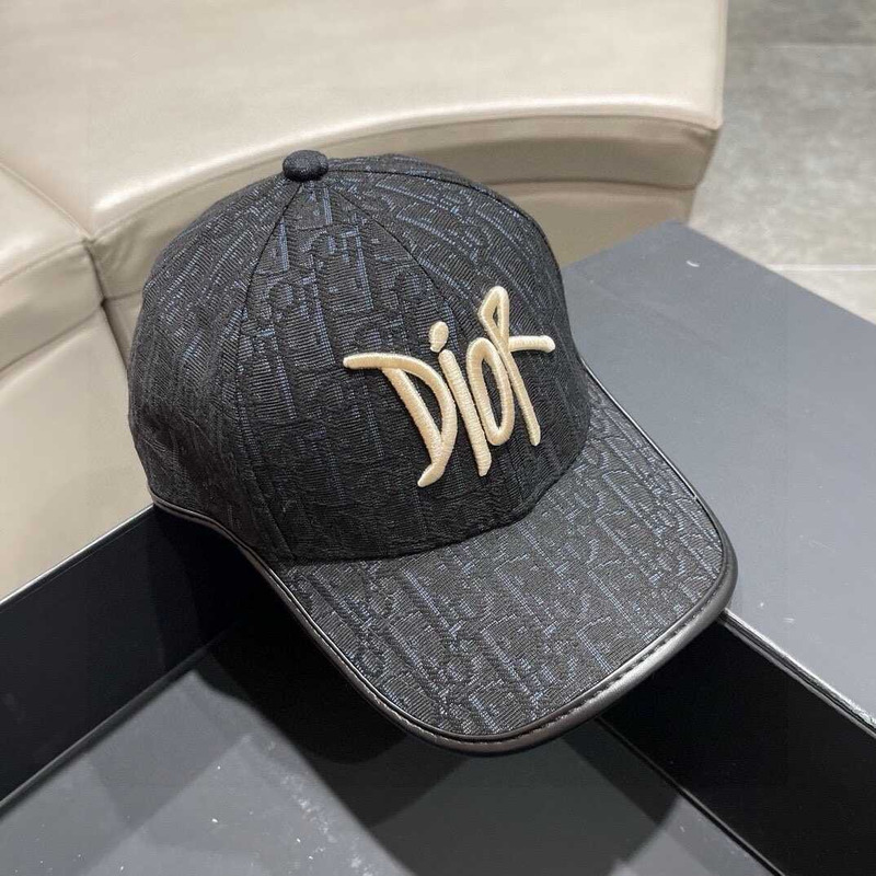 D*or logo oblique print cap