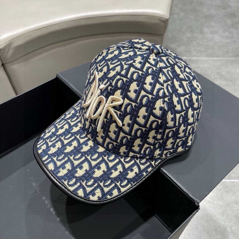 D*or logo oblique print cap