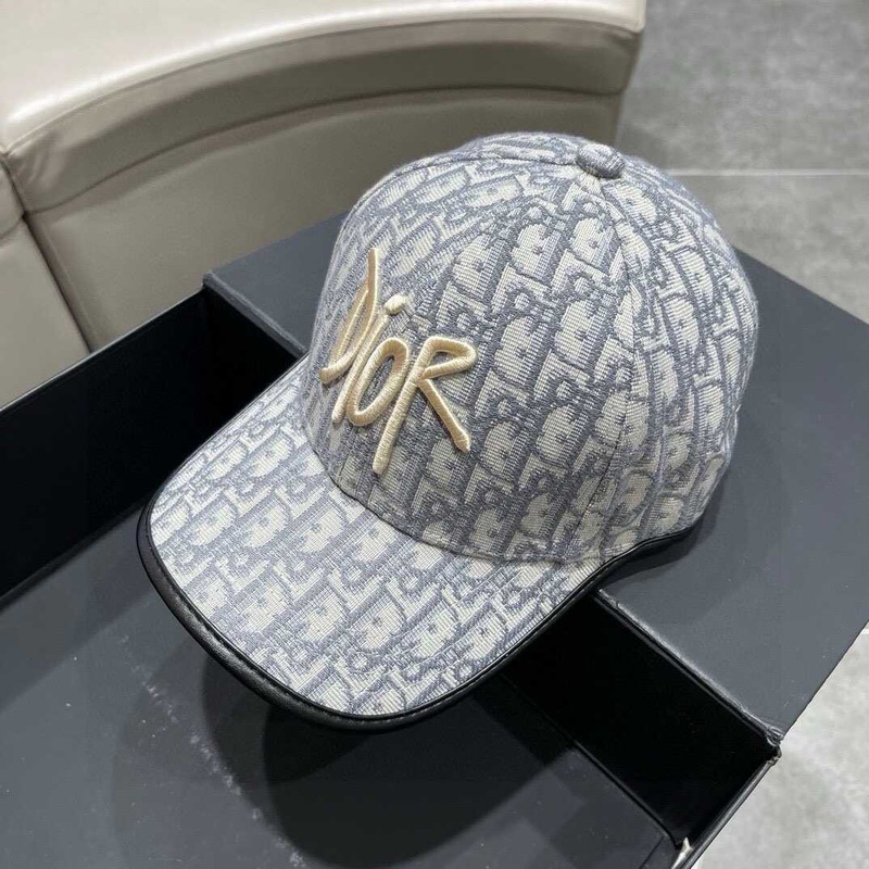 D*or logo oblique print cap