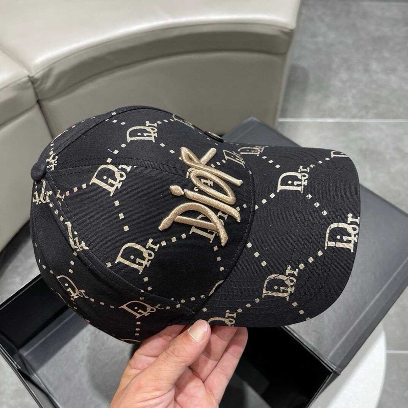 D*or logo oblique print cap