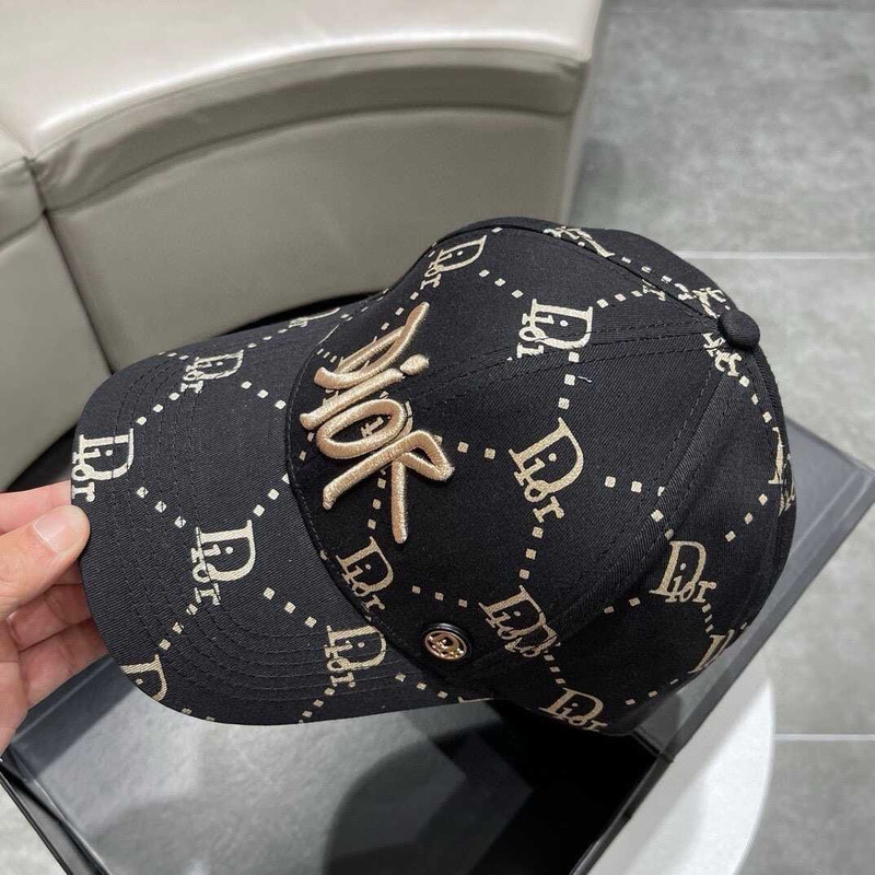 D*or logo oblique print cap