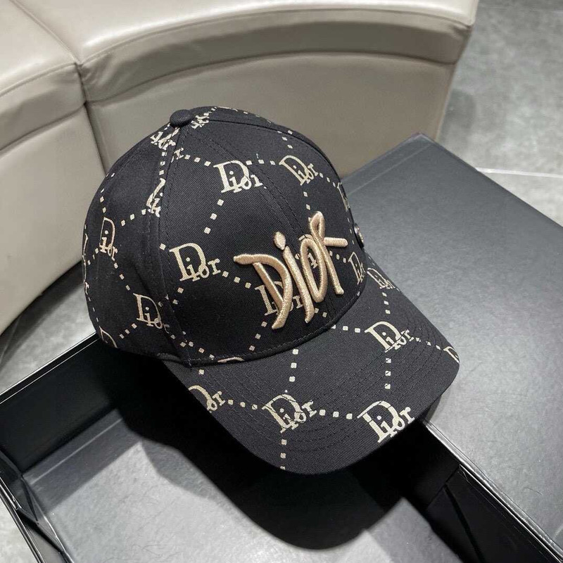 D*or logo oblique print cap