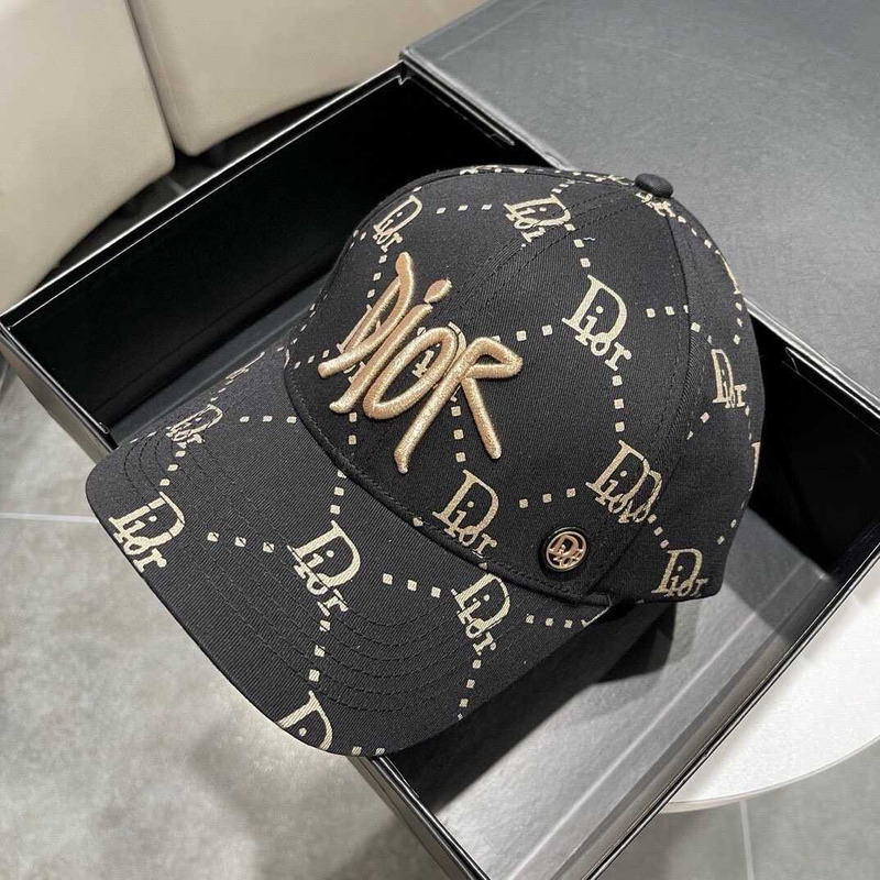 D*or logo oblique print cap