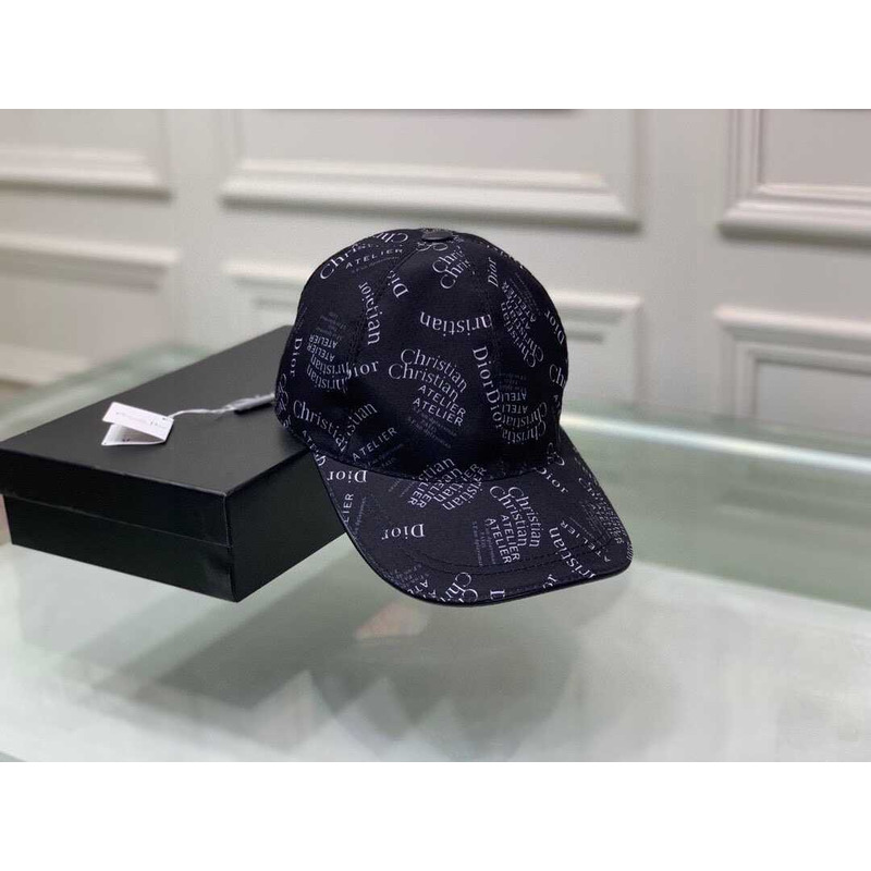 D*or logo oblique print cap