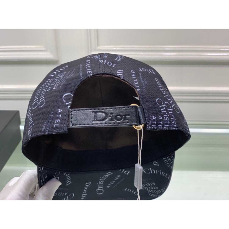 D*or logo oblique print cap