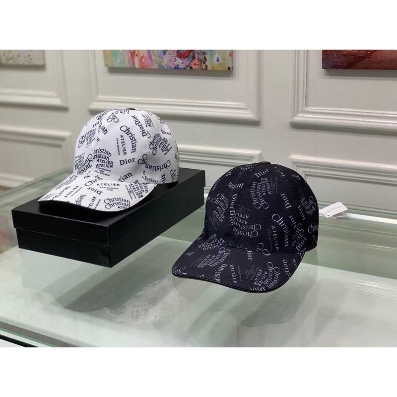 D*or logo oblique print cap