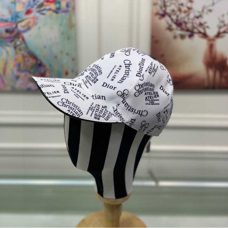 D*or logo oblique print cap