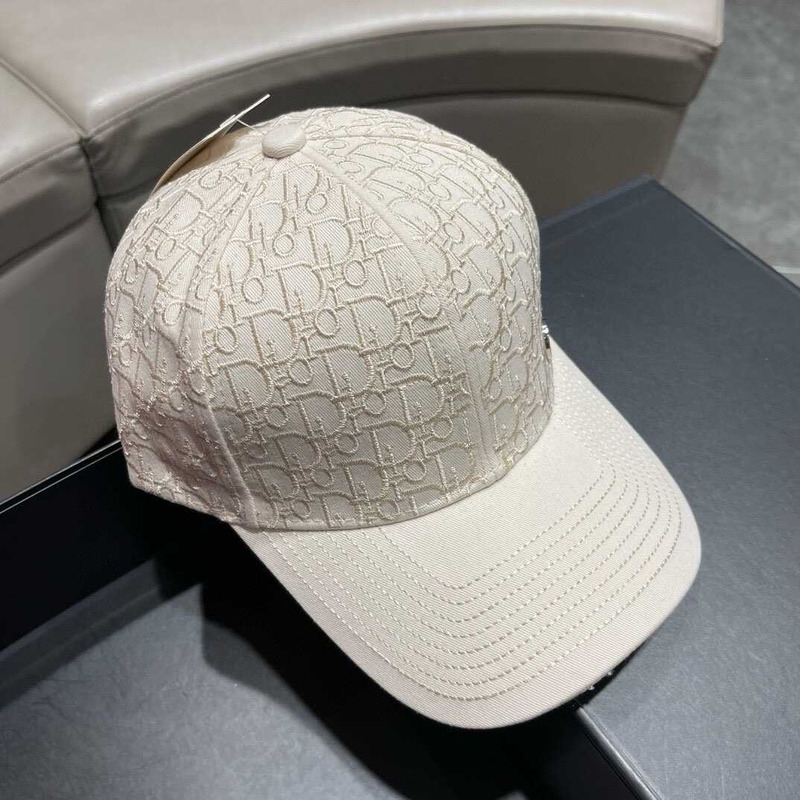 D*or D*or oblique print cap in white