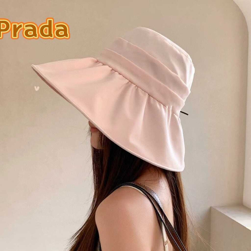 Pra*a wide brim sun visor hat in pink