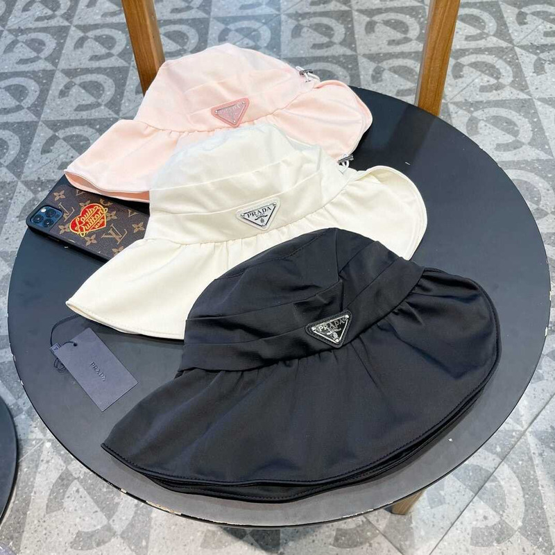 Pra*a wide brim sun visor hat in pink