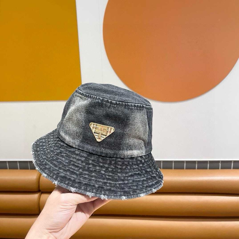 Pra*a denim bucket hat black