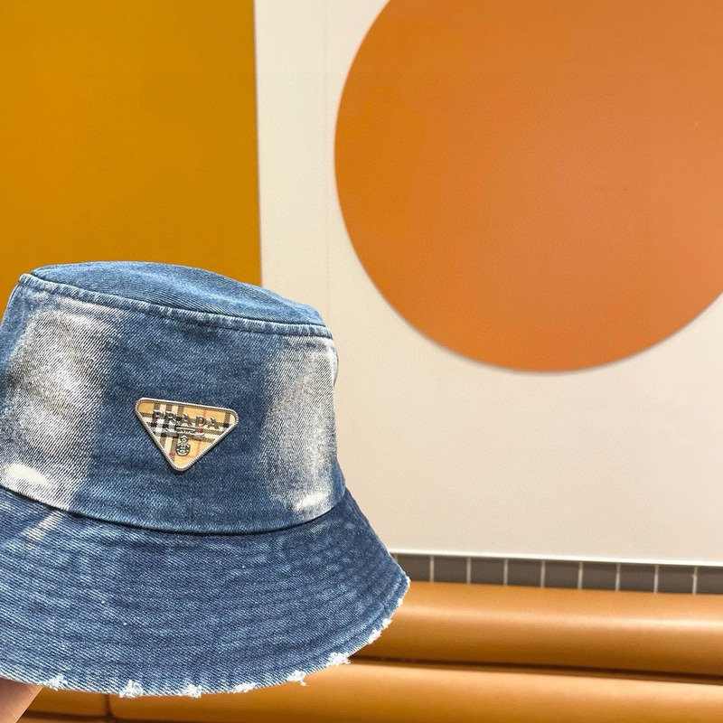 Pra*a denim bucket hat blue