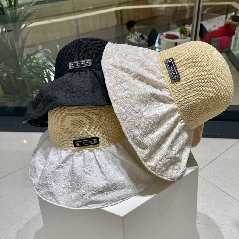 Pra*a wide bucket hat black