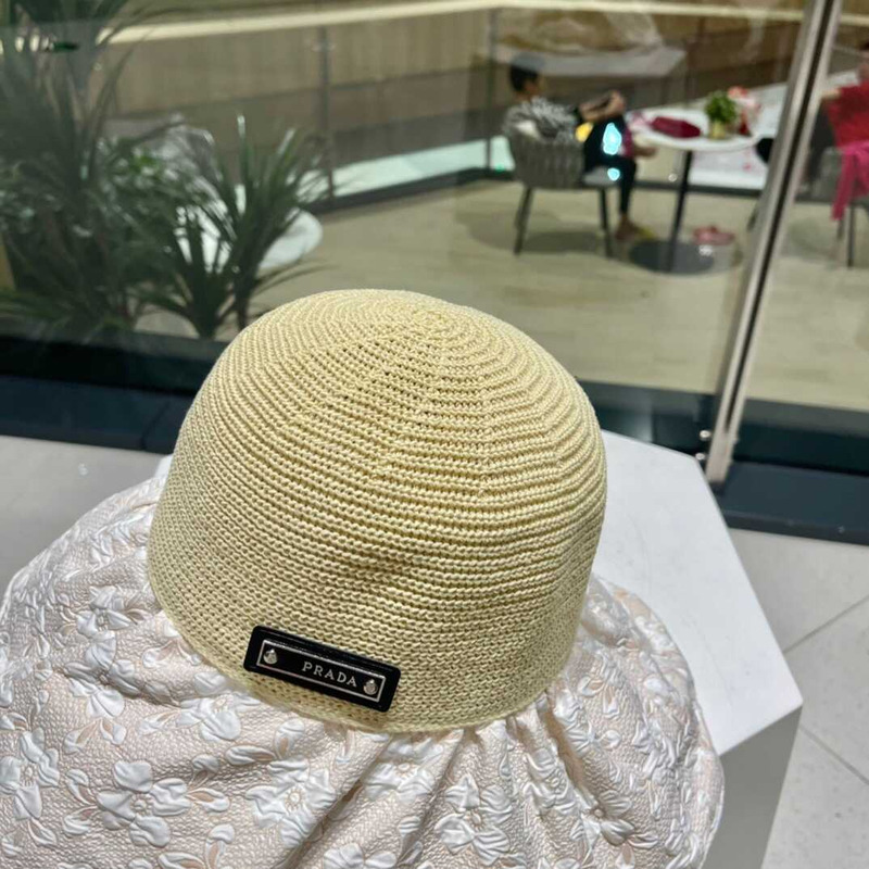 Pra*a wide bucket hat beige