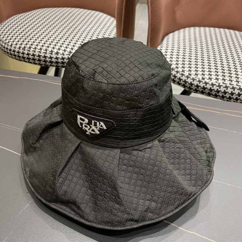 Pra*a wide bucket hat black