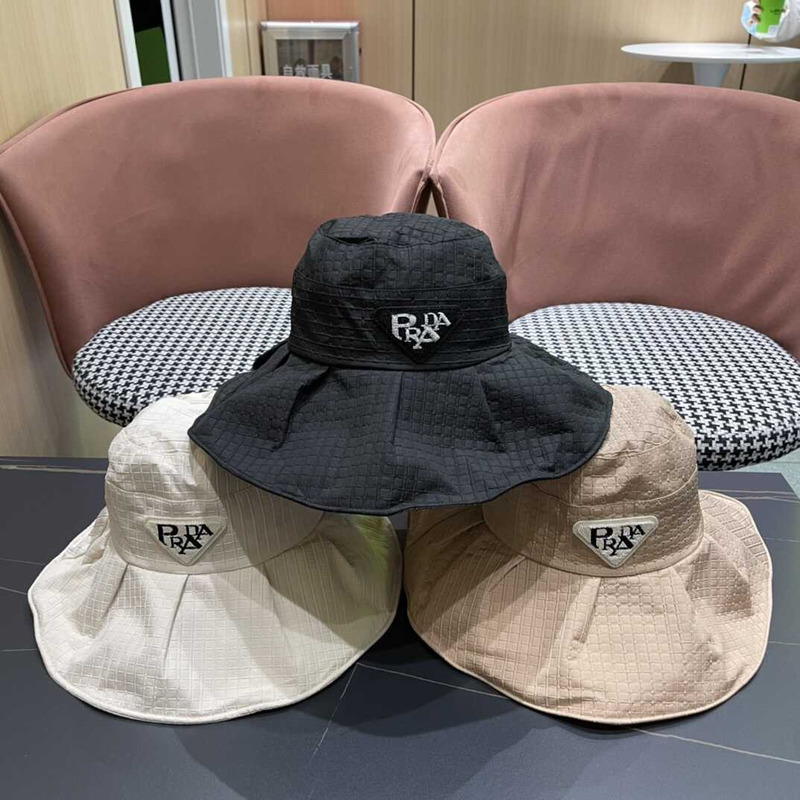 Pra*a wide bucket hat beige