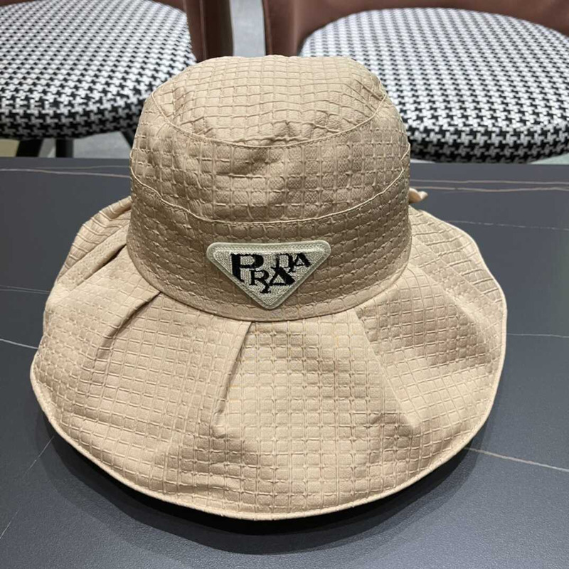 Pra*a wide bucket hat beige