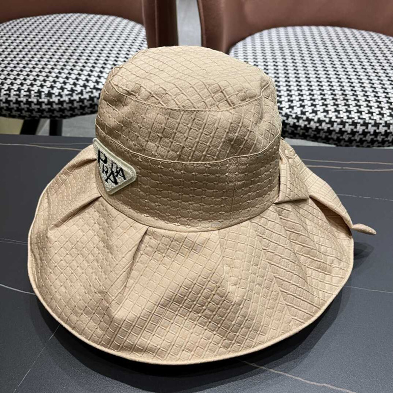 Pra*a wide bucket hat beige