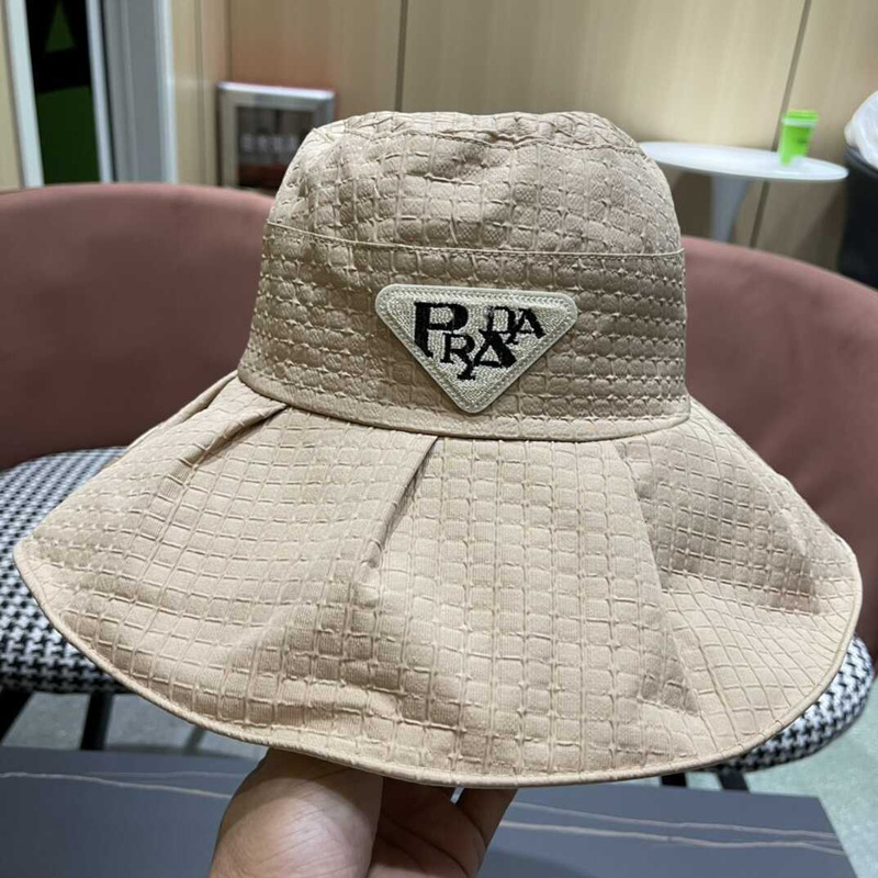 Pra*a wide bucket hat beige