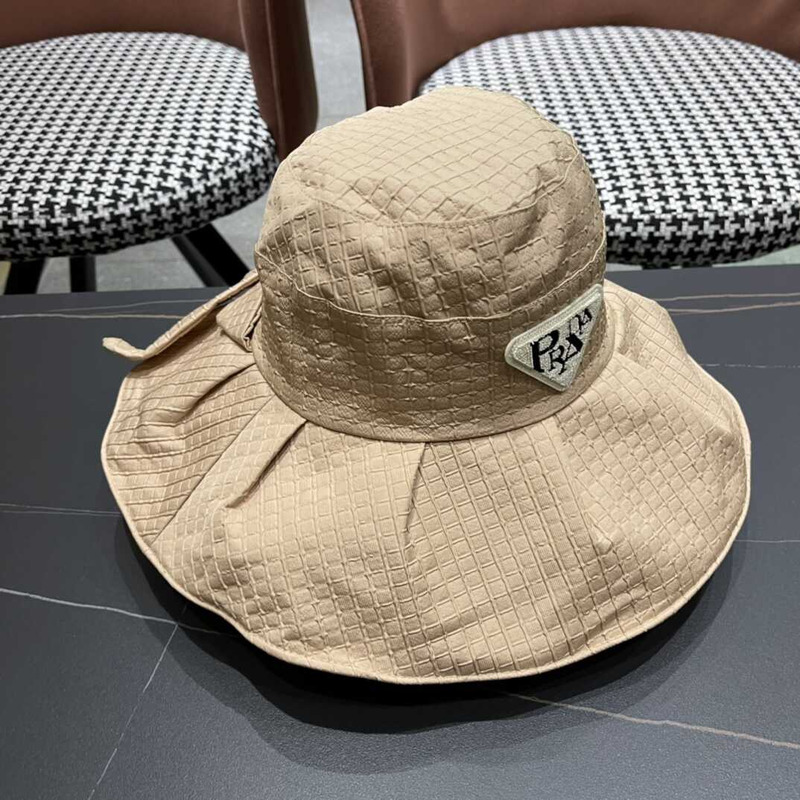 Pra*a wide bucket hat beige