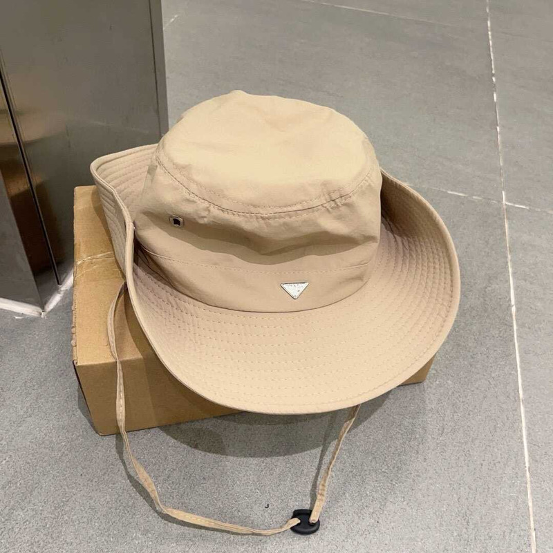 Pra*a wide bucket hat beige