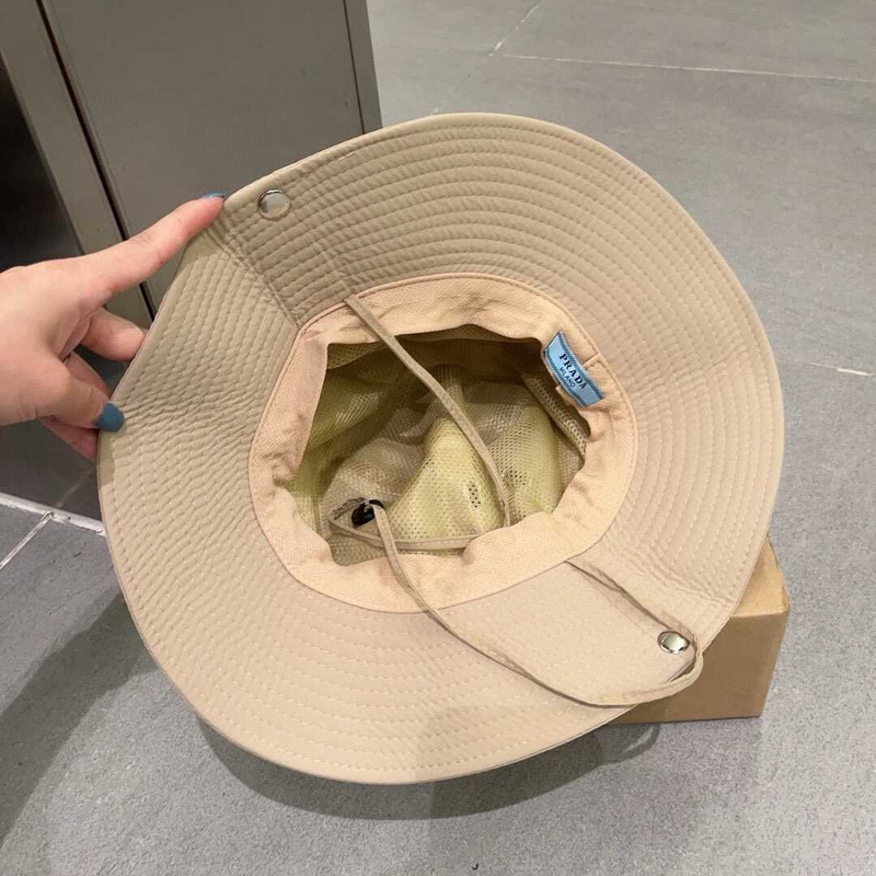 Pra*a wide bucket hat beige