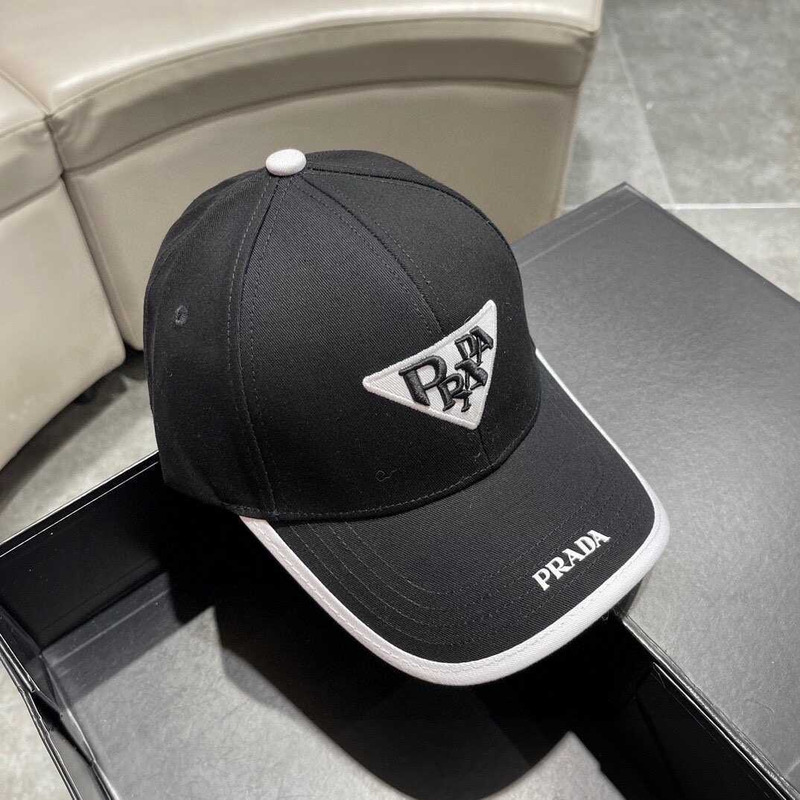 Pra*a  re-nylon baseball cap in black