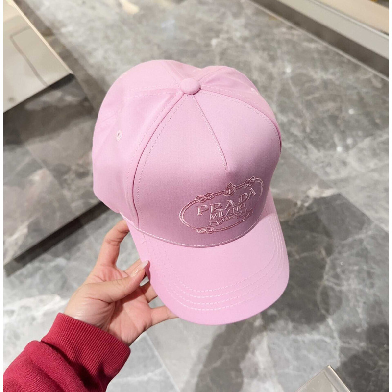 Pra*a  drill baseball cap in pink