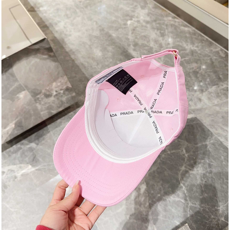 Pra*a  drill baseball cap in pink