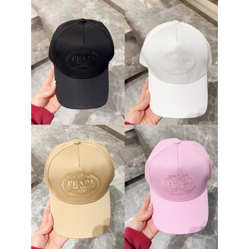 Pra*a  drill baseball cap in pink