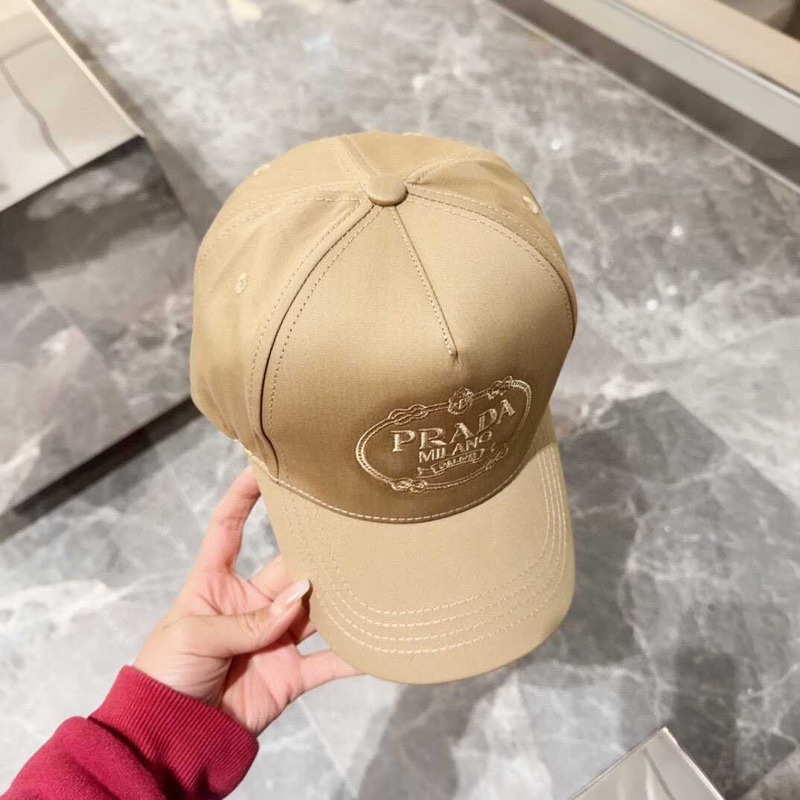 Pra*a drill baseball cap in brown