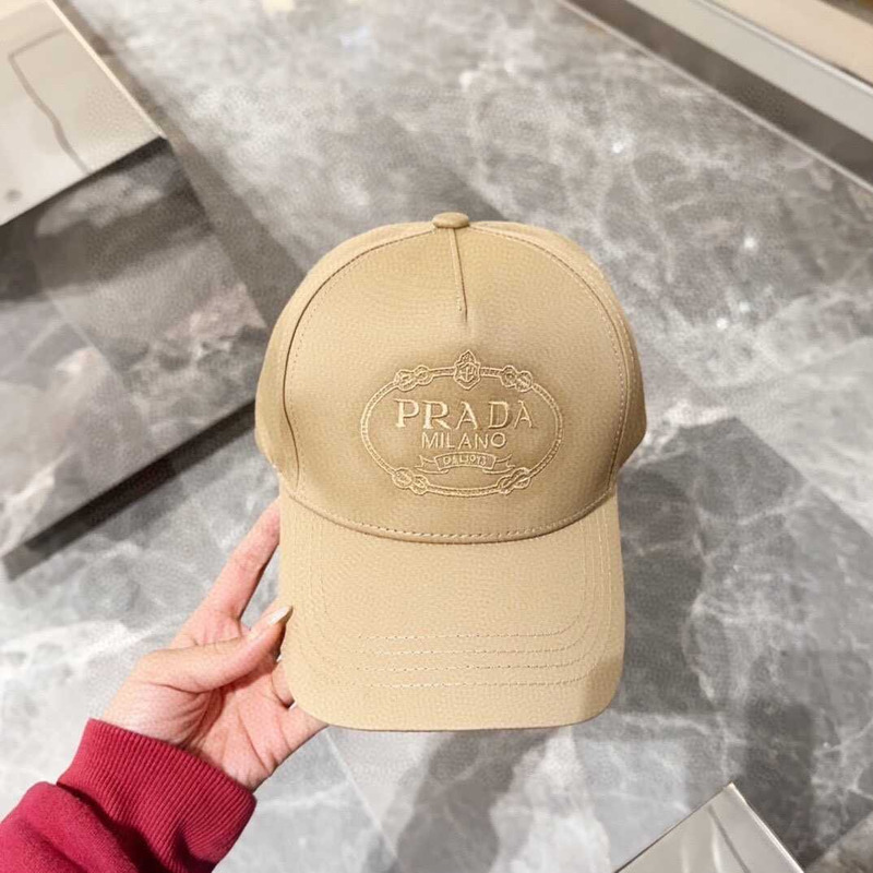 Pra*a drill baseball cap in brown