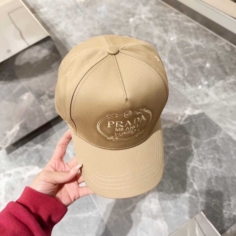 Pra*a drill baseball cap in brown