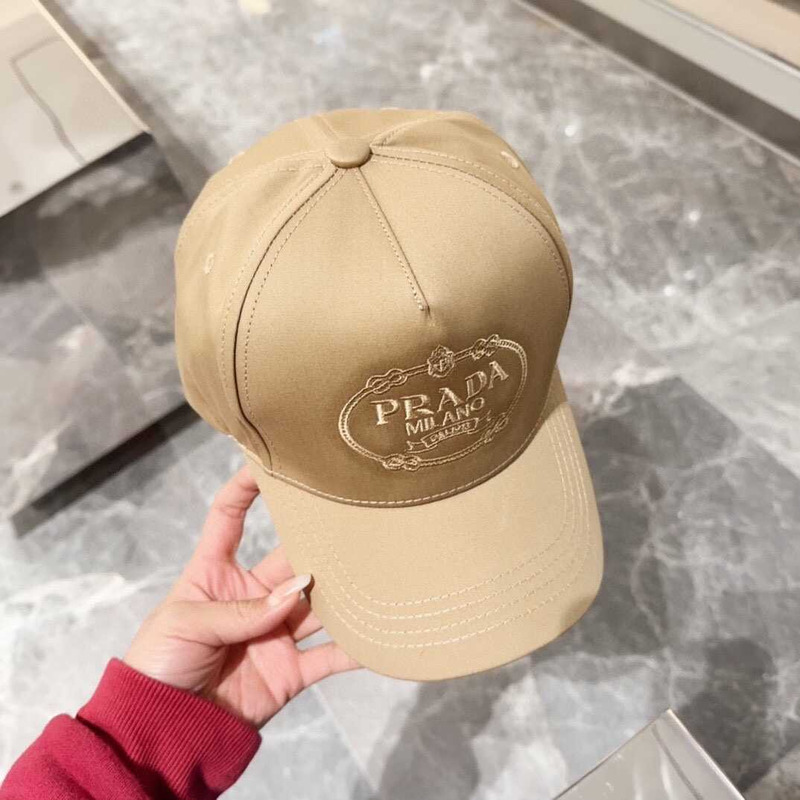 Pra*a drill baseball cap in brown