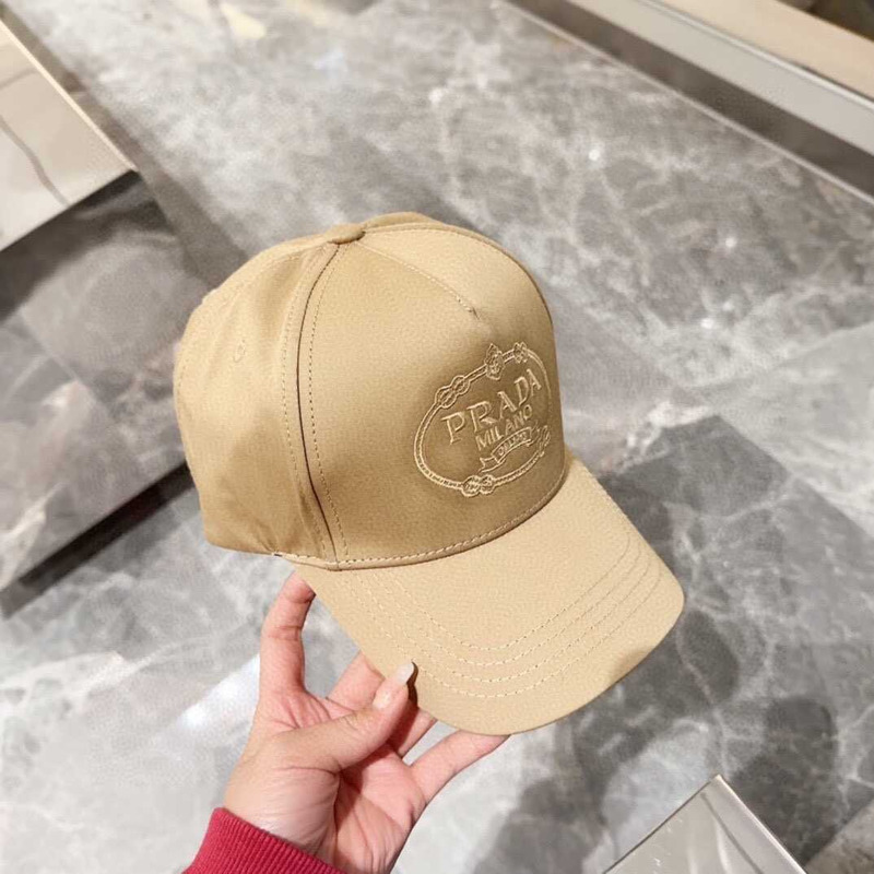 Pra*a drill baseball cap in brown