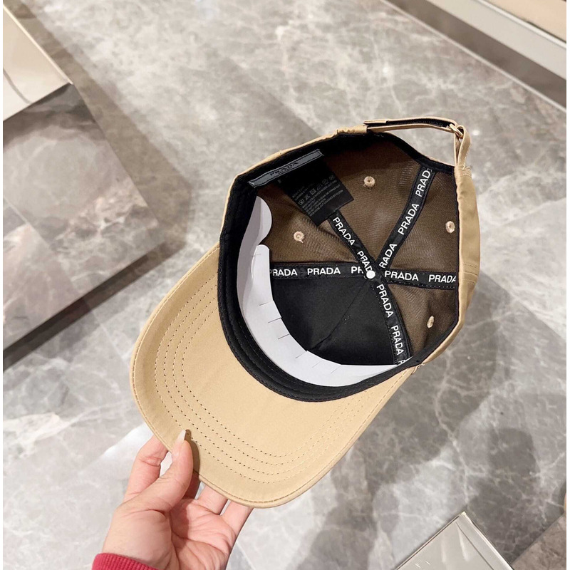 Pra*a drill baseball cap in brown