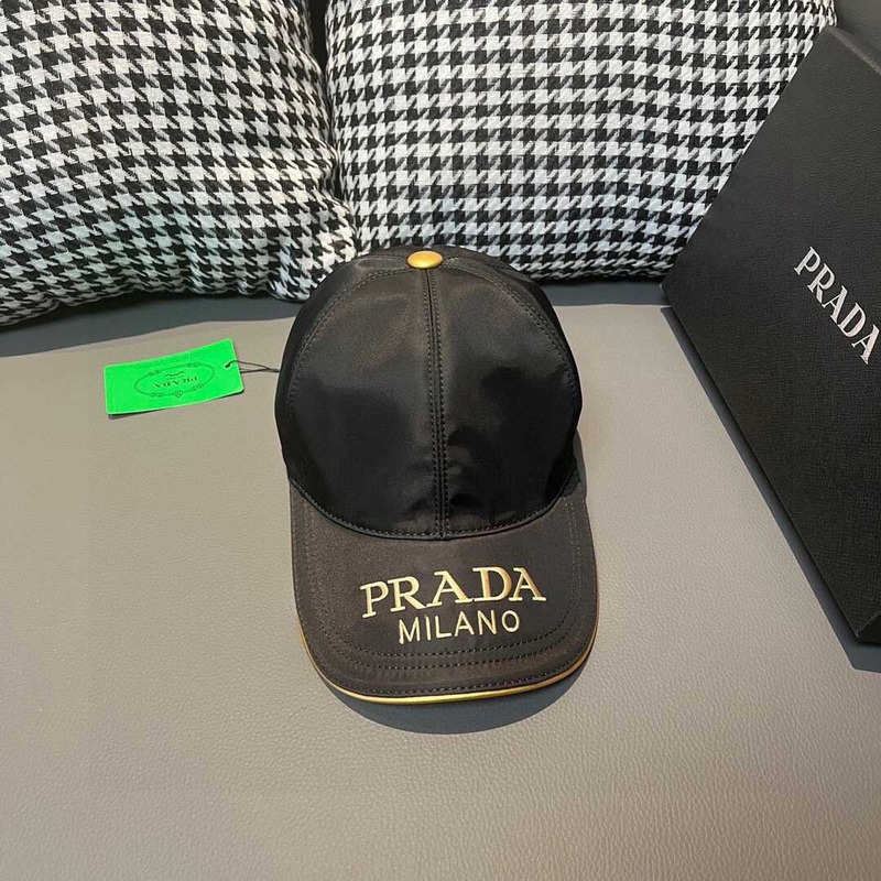 Pra*a re-nylon baseball cap black