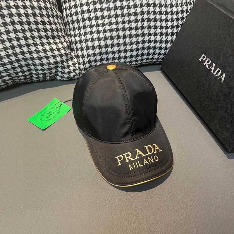 Pra*a re-nylon baseball cap black